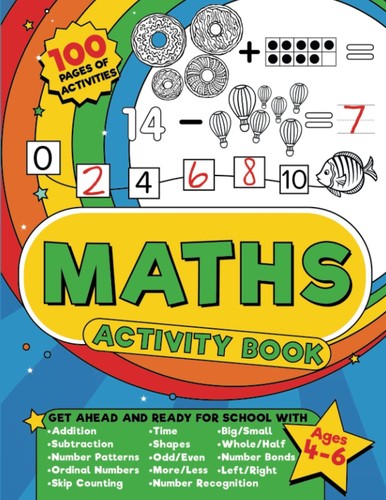 Maths activity book ages 6 - book, 4-6