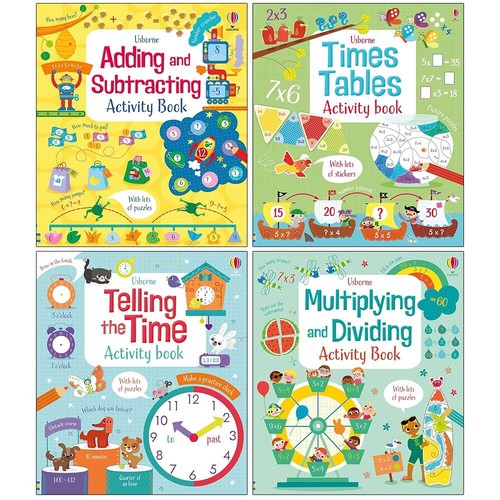Usborne maths activity books - 4,